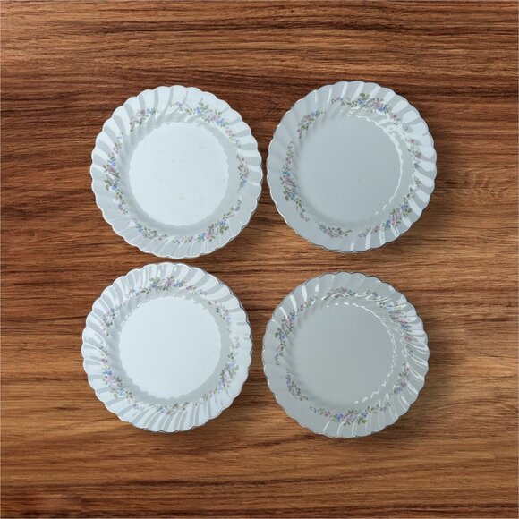 Johnson Bros Sovereign Potter Ironstone Floral Salad Plates Set Of 4 English - Picture 1 of 5
